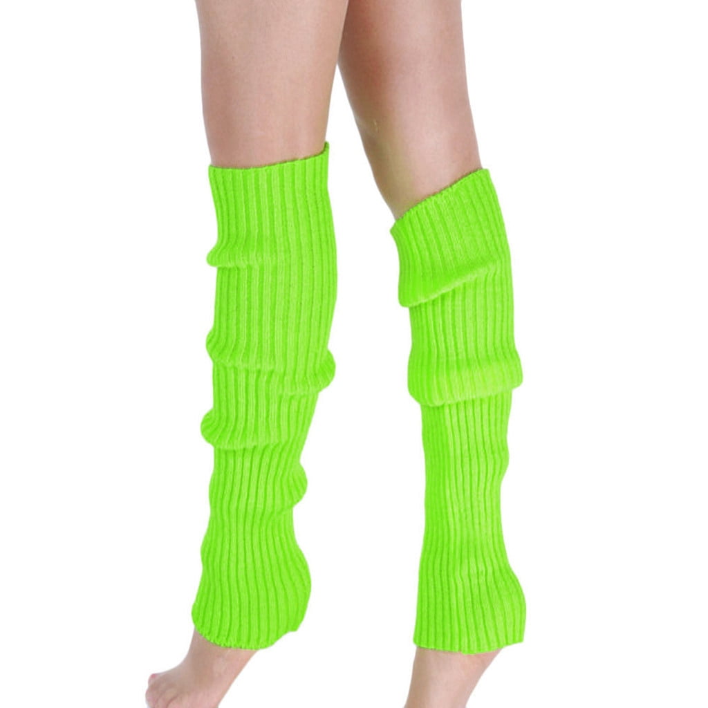 Women Boho Winter Warm Leg Warmers Cable Knit Knitted Crochet High Long Socks