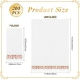 thumbnail image 2 of 200-Pack Linen-Feel Disposable Guest Towels – Soft and Absorbent Paper Hand Towels for Bathroom or Kitchen – Elegant White Napkins with Rose Gold Design for Parties, Weddings, Dinners Events, 2 of 12