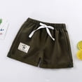 thumbnail image 2 of Toddler Boys Girls Cotton Beach Shorts Solid Color Shorts, 2 of 8
