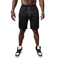 thumbnail image 3 of Men's 2 in 1 Gym Training Athletic Compression Shorts Secure Phone Pocket, 3 of 9
