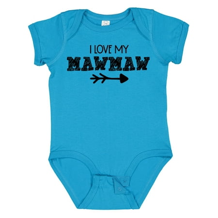 

Inktastic I Love My Mawmaw with Arrow Gift Baby Boy or Baby Girl Bodysuit
