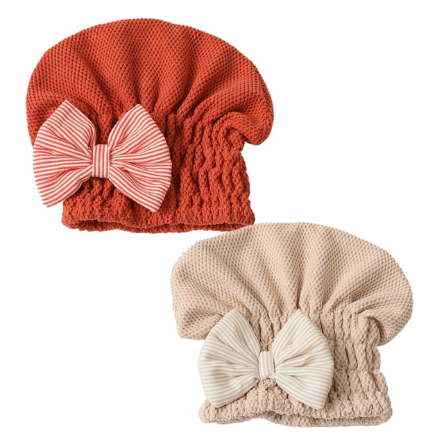 Gorro de microfibra para cabello seco, turbante suave de secado rápido.