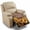 Wooden Sunflower, variant on FOR U DESIGNS Cardinal Daisy Print Recliner Chair Covers Anti-Slip Recliner Cover Waterproof Furniture Protector, Reclining Sofa Slipcover for Pets Dogs