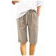 thumbnail image 2 of Puntoco-pantalones cortos de verano para mujer, moda informal, holgados, suaves, de Color sólido, cintura media, encaje fino, 2024, 2 of 4