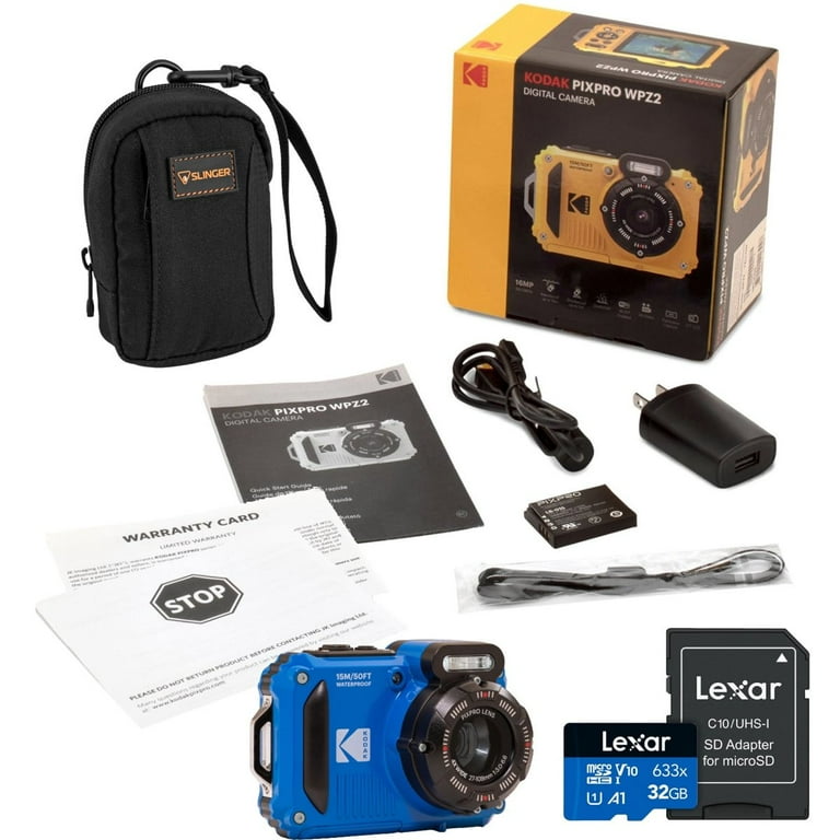 Kodak PIXPRO WPZ2 16MP HD Waterproof Camera, 32GB, WiFi