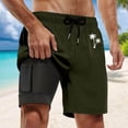 thumbnail image 2 of Kcolen Mens Swim Trunks 7 Inch Black High Elastic Waist Men Swim Shorts Lightweight Mens Swimwear Soft Compression Liner Summer Beach Swimwear, 2 of 4