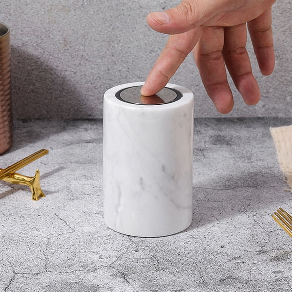 WHAMVOX  Toothpick Holders Marble Container Home Decor Brushed Travel