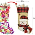 thumbnail image 3 of Tarmeek 4 Pcs Christmas Stockings, Santa Knitted Stockings Hanging Christmas Ornamnets, Xmas Stocking for Fireplace Home Decor Party Favors, Christmas Decorations Indoor, 3 of 9