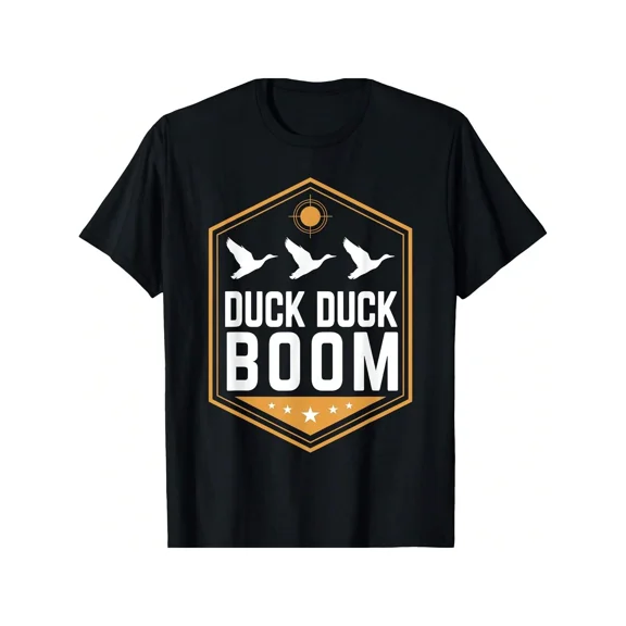 Duck Hunting Funny Duck Duck Boom Graphic Gear T-Shirt