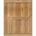 thumbnail image 2 of 21 1/2"W X 27"H Timbercraft Four 5 3/8" Boards Framed Board-N-Batten Shutters, Rough Sawn Western Red Cedar (Per Pair), 2 of 13