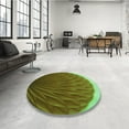 thumbnail image 4 of Ahgly Tapis Rectangulaire Lavable en Machine Vert Transitionnel, 6 Pieds x 9 Pieds, 4 of 7
