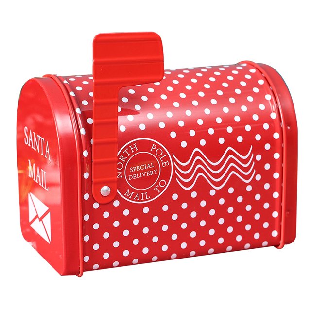 Buzón Caja de galletas navideñas Lata de galletas navideñas para niños Manualidades y actividades de decoración Favores de fiesta de año nuevo Estilo aleatorio