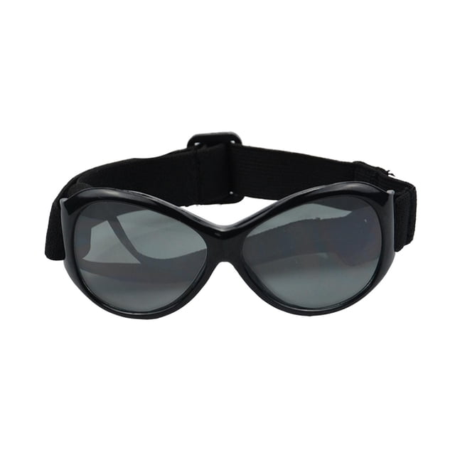 Gafas para perros, mascotas, pequeñas, medianas, ajustables, impermeables, gafas de terre, disfraz de , gafas, suministros de protección contra la Negro Marco Gris Len Yinane Mascotas gafas