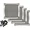 Silver, variant on 80mm Computer Fan Filter Grills with Screws, Aluminum Frame Ultra Fine Stainelss Steel Mesh - 4 Pack