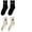 Black 1PCS & White 1PCS, variant on KKBOTIVE Women's Ankle Socks, Cute Cow Print Athletic Sock Cozy Soft Crew Neck Socks 2Pc