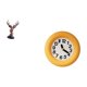thumbnail image 5 of Figura de cabeza de ciervo,Adorno de cabeza de ciervo,estatua de animal decorativa,Figura de cabeza de ciervo para decoración de mesa creativa,Reloj de pared,Reloj de pared redondo moderno y, 5 of 8