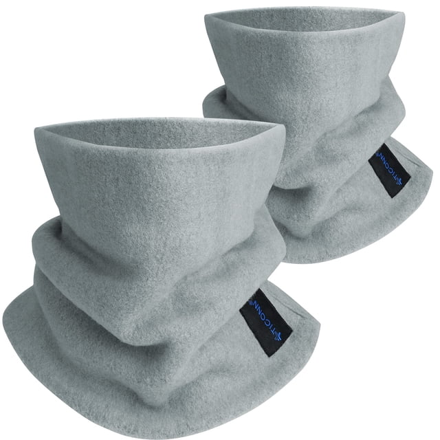 Polainas para cuello TICONN, forro polar transpirable, paquete de 2