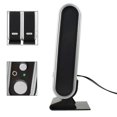 thumbnail image 2 of 2 Pcs USB Power Computer Speakers Stereo 3.5mm with Ear Jack for Desktop PC Laptop black, 2 of 5