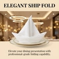 thumbnail image 3 of REGALWOVEN 12 Pack Cloth Napkins, Cotton Washable and Reusable Table Dinner Napkins for Restaurant, Weddings, Events White 16x16inch, 3 of 6