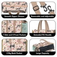 thumbnail image 3 of Teacher Tote Bag,Schnauzer Dog and Flower Floral Teacher Utility Tote Bag,Large Work Tote Bags for Women with Multiple Pockets,Top Zipper Closure,13.8x10.6x6.7 Inch, 3 of 5