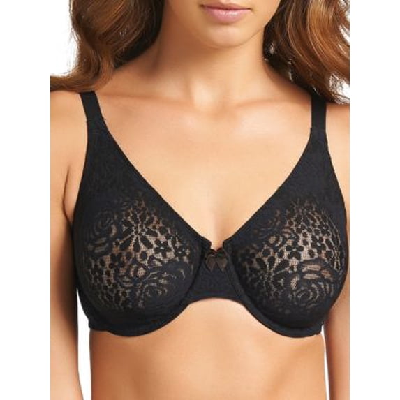 wacoal women's halo lace underwire bra 851205 naturally nude bra 32ddd