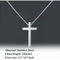 thumbnail image 2 of 10-18 Years Old Birthday Gifts for Men, Black Cross Necklace Birthday Decorations Religious Christian Jewelry for Men, Son, Grandson, Nephew, 2 of 6