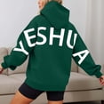 thumbnail image 2 of Oversize Letter Print Hoodie Sweatshirts Long Sleeve Drop Shoulder Loose Pullover Shirts With Pocket Y2K Streetwear Fall Clothes, 2 of 7