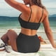 thumbnail image 4 of Conjunto de Bikini Sexy Gibobby Bikinis con estampado sólido para mujer traje de baño cintura alta Push Up, 4 of 5