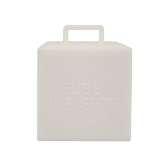 65-gram Cube Weight - White Balloon Weights - 10 pcs