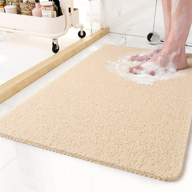 Alfombra de bañera MontVoo, antideslizante, de PVC, 43 x 76 cm