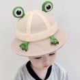 thumbnail image 5 of Sombrero de malla transpirable para niños con circunferencia de la cabeza de 48 a 52 cm, sombrero para el sol, sombrero de verano con dibujos de rana, sombrero de pescador para bebé, 5 of 5
