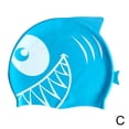 thumbnail image 1 of Silicone Shark Pattern Swim Cap for Kids - 21*18cm, Comfortable and Colorful, 1 of 1