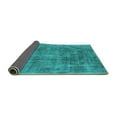thumbnail image 2 of Ahgly Company Indoor Rectangle Oriental Turquoise Blue Industrial Area Rugs, 7' x 10', 2 of 4