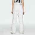 thumbnail image 7 of Ski Bib Pants For Women & Men Multi Pockets Detachable Strap Outdoor Windproof Waterproof Snow Overalls Cargo Pant (XL, White), 7 of 7