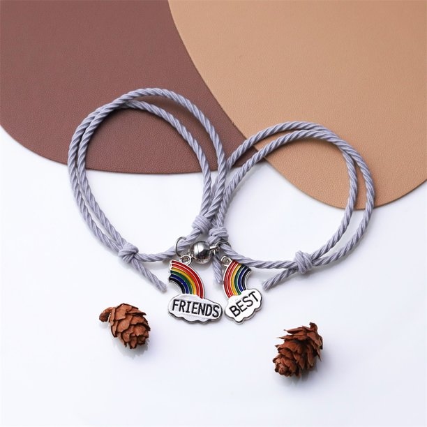 2 pcs pulsera pareja magnética colgante Gao Jiahui unisex