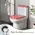 thumbnail image 4 of HELLHERO Santa Truck Snowflakes Toilet Seat Lid Cover Elastic Bottom & Elastic Installation Bathroom Toilet Cozy Set Dust-Proof 2 Pack, 4 of 4