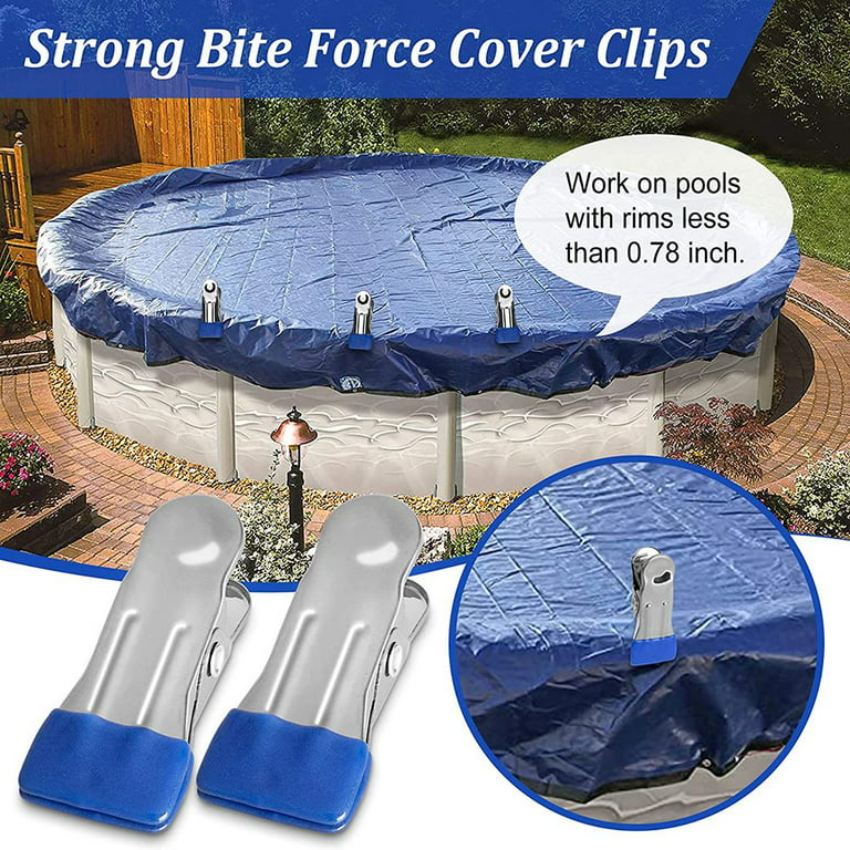 50PCS Multifunctional Pool Cover Clamps Clips for Above Ground