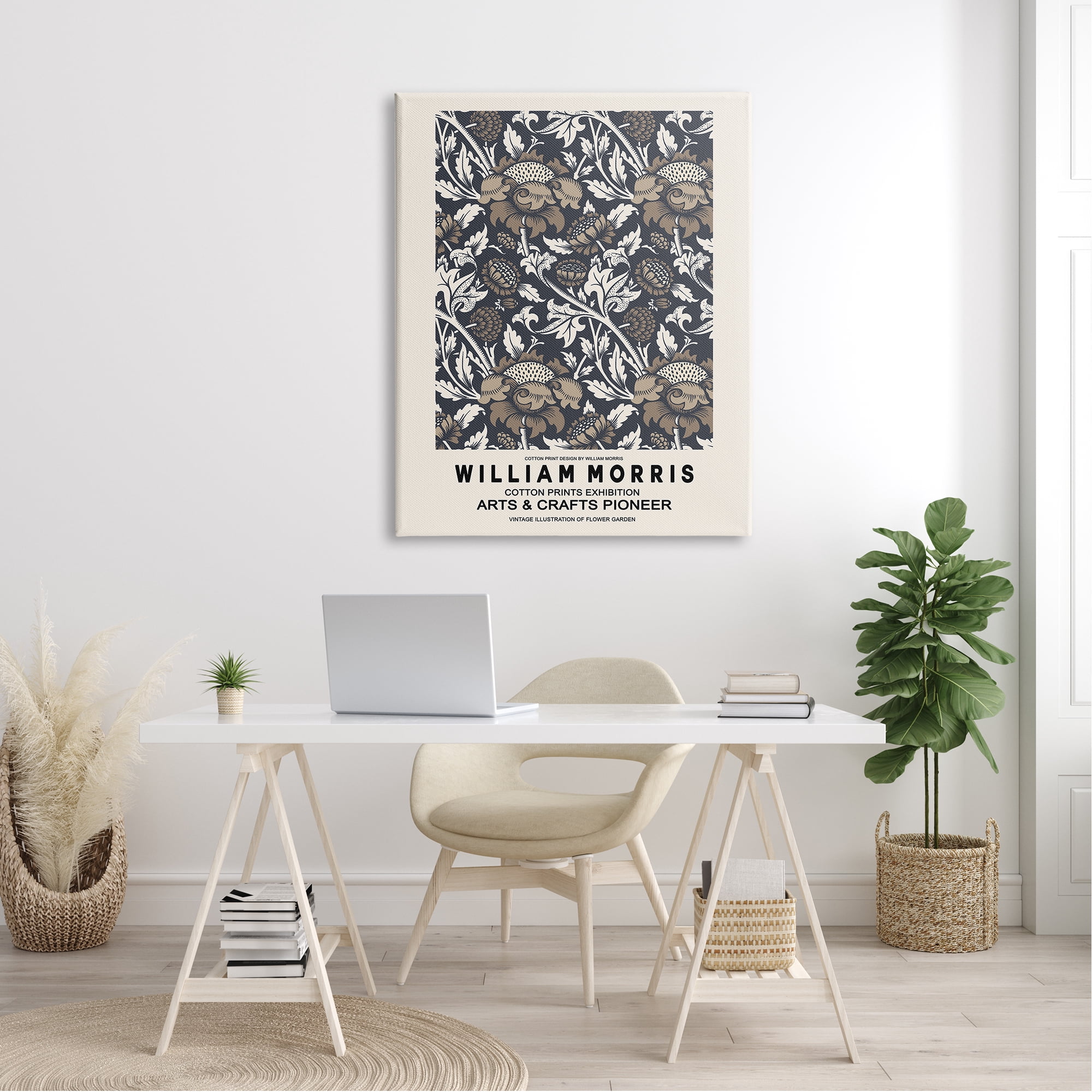 Stupell Industries Neutral Tones Detailed Brown Botanicals Flowers Design Canvas Wall Art, 36 x 48, Design by Ros Ruseva