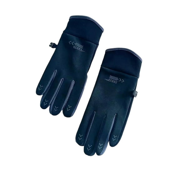 Warm Fleece Lined Thermal Gloves for Outdoor Sports, Touchscreen Compatible Unisex Gloves for Driving, Cycling, Skiing, Thick Cold Resistant Winter Gloves