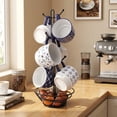 thumbnail image 3 of Coffee Mug for Milk Juice Tea, 12oz Ceramic Cups in Different Patterns(6 Pack ), 3 of 9