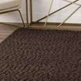 thumbnail image 3 of Dalyn Gorbea Shag Area Rug GR1 Gr1 Chocolate Chocolate Flat Plush 8' x 10' Rectangle, 3 of 10