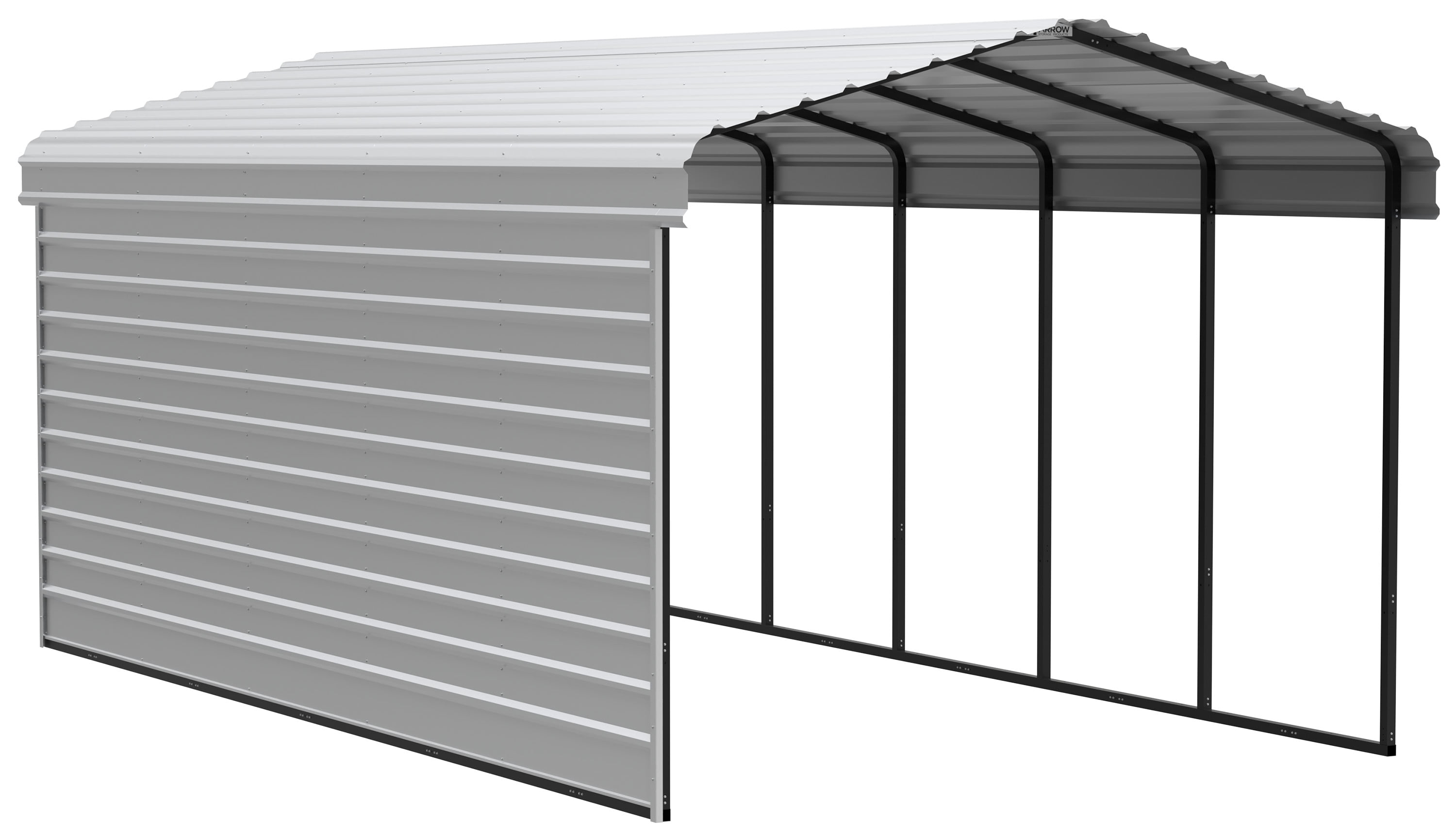 Arrow Galvanized Steel Metal Carport, 20x24, Charcoal - Walmart.com