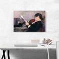 thumbnail image 2 of ARTCANVAS Interior Woman Reading 1880 Canvas Art Print by Gustave Caillebotte - Size: 26" x 18" (1.50" Deep), 2 of 9