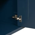 thumbnail image 3 of Vastcury 47.2" Storage Sideboard Cabinet with 3 Acacia Doors, Simple Buffet Cabinet with Metal Handles for Living Room, Navy Blue, 3 of 8