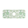 thumbnail image 7 of Yayeee Faucet Mat for Kitchen Sink 14.7" Diatomite Long Splash Guard Pad, Green Floral, 7 of 7