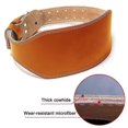 thumbnail image 2 of （brown-L）leather weight lifting belt,adjustable with buckle,back support, 2 of 5