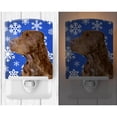 thumbnail image 2 of Caroline's Treasures SS4663CNL Field Spaniel Winter Snowflakes Holiday Ceramic Night Light, 6x4x3", multicolor, 2 of 2