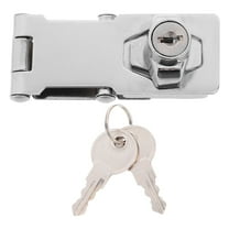 DINHEAROM Padlock Hasp Keyed Hasp Lock Latch Stainless Steel 2 Sets