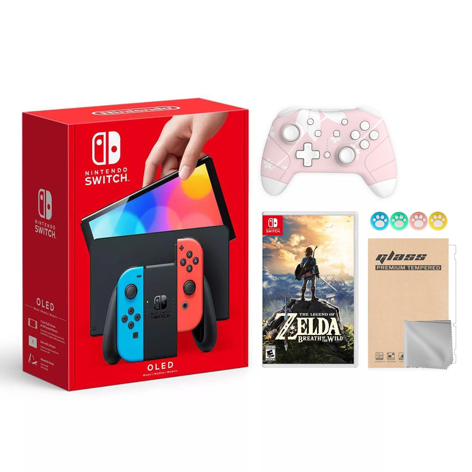 Nintendo Switch OLED Model Neon Red and Blue Joy Con 64GB 