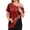 #01Vermilion, variant on Rotator Cuff Surgery Recovery Shirts for Women Chemo Dialysis Port Tops with 2 Half Shoulder Zippers Blue XL